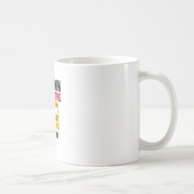 Mug Jeter Sous Le Bus Yellow School Bus Drôle Citation (Droite)