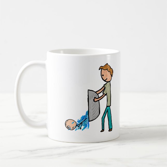Mug Jetez Le Bébé Avec De L'Eau De Bain (Gauche)