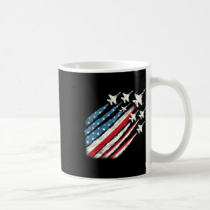 Mug Jets de chasse patriotes américains pour femmes du