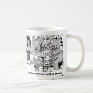 Mug Jeu-concours de pub d'éléphants et de poisson