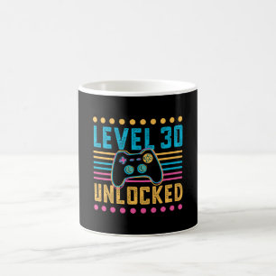 Mug Jeu de niveau 30 Déverrouillé 30e cadeau d'anniver