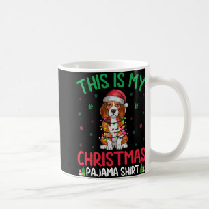 Mug Jeu de Noël laid Lumières Père Noël Chien Beagle N