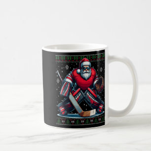 Mug Jeu de Noël Père Noël Hockey Goalie Vilain Sweat d