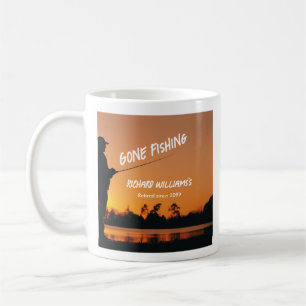 Mug Jeu de pêche Coucher de soleil Retraité pêcheur ca