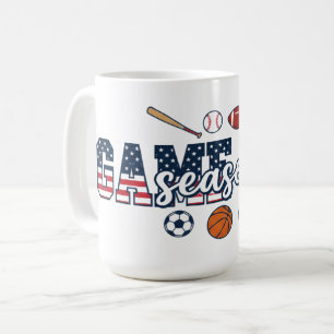 Mug Jeu de sport multi-patriotique Saison de jour de m