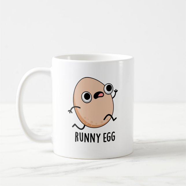 Mug Jeu d'Oeuf Roulant Drôle Coureur d'Oeufs Pun (Gauche)