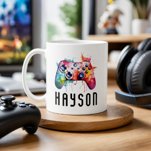Mug Jeu Enfants personnalisés   Jeu vidéo de nom perso