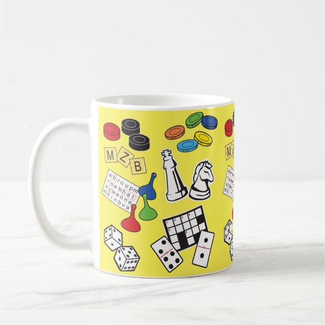 Mug jeu Nuit, Jeux de société et jeux de mots (Gauche)