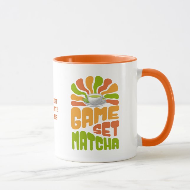 Mug JEU SET MATCHA Fun Latte Boisson (Droite)