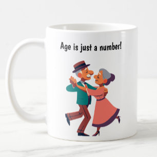 Mug Jeune au coeur Personnes âgées dansant