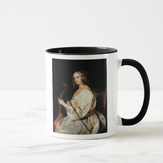 Mug Jeune femme jouant un vétiver de DA d'alto (Droite)