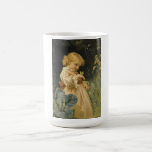 Mug Jeune fille au papillon jaune (de Frederick Morgan