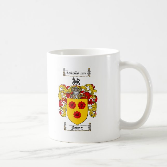 Mug Jeune manteau des bras/de jeune crête de famille (Droite)