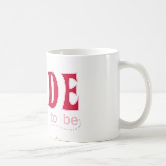 Mug Jeune mariée rouge à être (Droite)