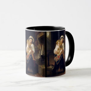 Mug Jeune Mère Regardant Son Enfant