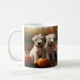 Mug Jeune Terrier Wheaten Délice d'Automne Citrouille