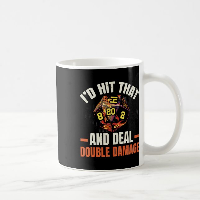 Mug Jeux de rôle Rpg Jouer D20 Jeux de société drôles  (Droite)