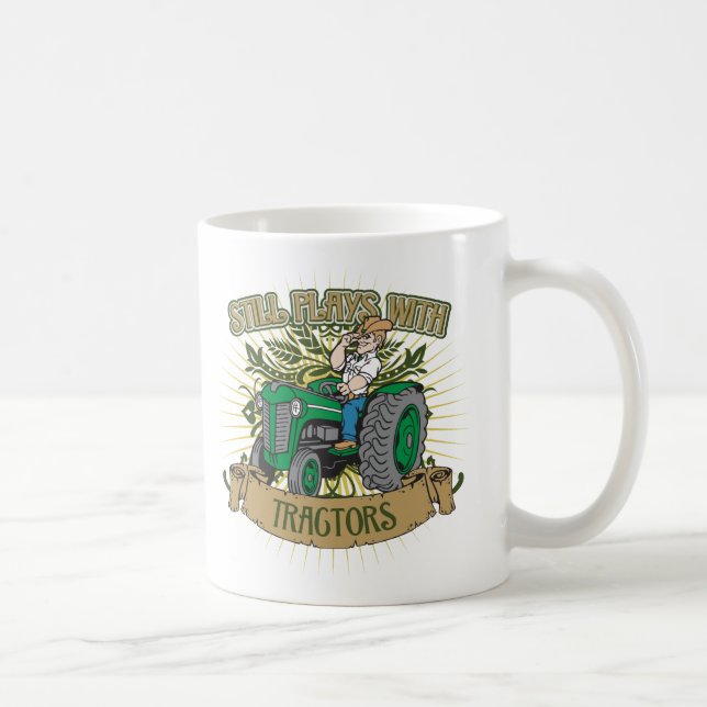 Mug Jeux toujours avec les tracteurs verts (Droite)