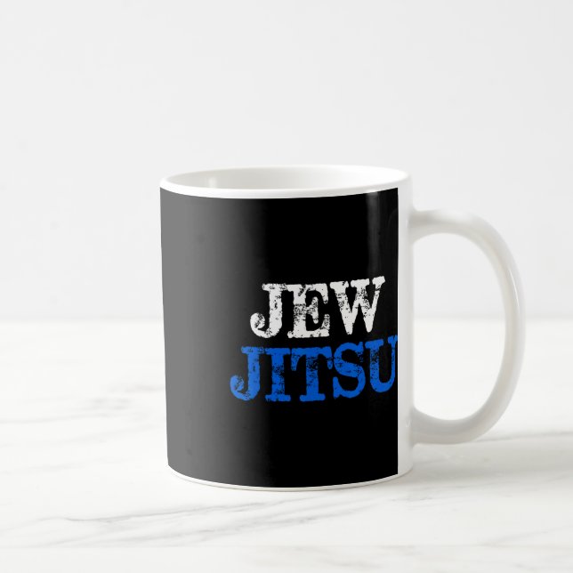 Mug Jew Jitsu Funny Juif Karate Pun de Fête (Droite)