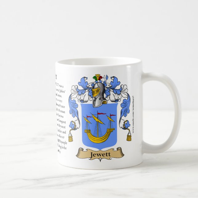 Mug Jewett, l'origine, la signification et la crête (Droite)