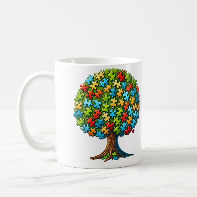 Mug Jigsaw Puzzle Tree (Gauche)