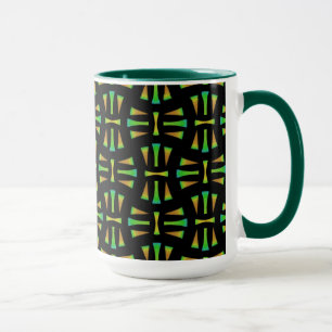 MUG Jimette Design green orange and black
