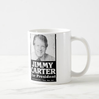 Mug Jimmy Carter a affligé noir et blanc