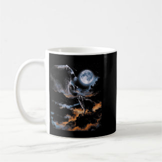 Mug Jimothy Raccoon Howling At Moon Night Scene Meme