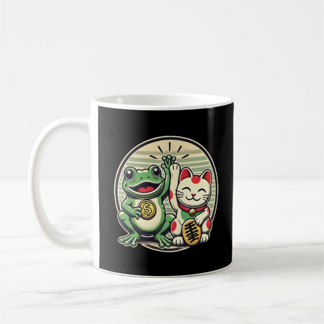 Mug Jin Chan et Maneki Neko - La chance et la prospéri (Gauche)