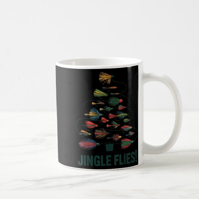 Mug Jingle Flies Funny Fly Fishing Lure Christmas Paja (Droite)