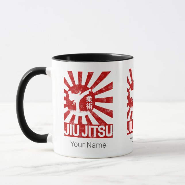 Mug Jiu Jitsu Fighter Arts martiaux Vintages japonais (Gauche)