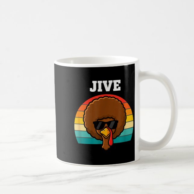 Mug Jive Turkey Afro Retro 70s Thanksgiving Turkey Day (Droite)