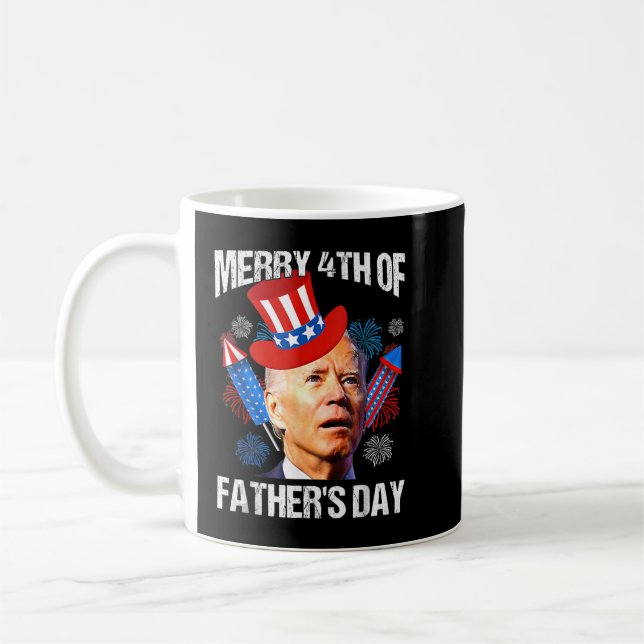 Mug Joe Biden a confondu Joyeux 4ème de Fête des pères (Gauche)