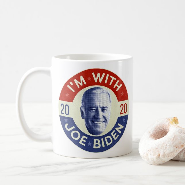 Mug Joe Biden pour le Président 2020 Démocrate Photo R (Avec donut)