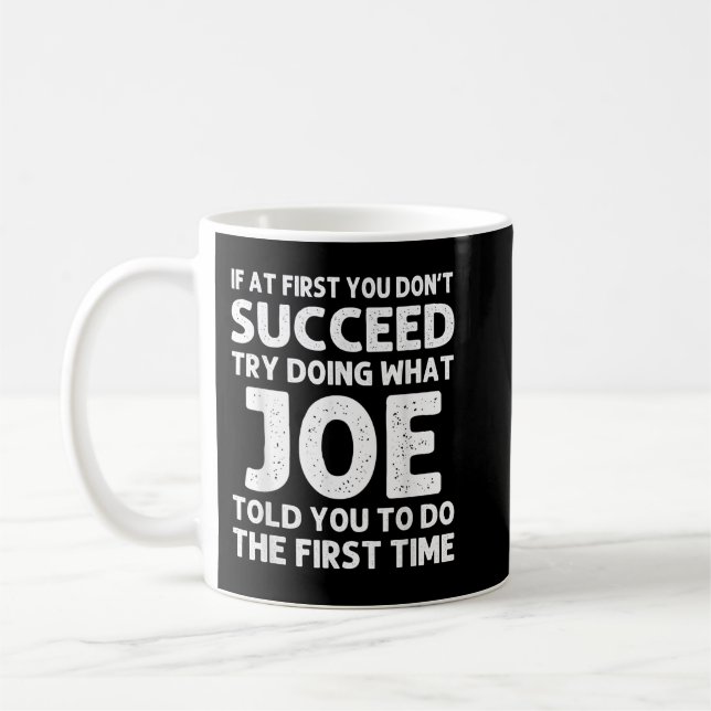 Mug JOE Poison Nom Personnalized Birthday Funny Christ (Gauche)