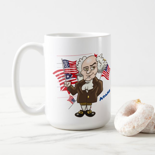 Mug John Adams et Thomas Jefferson (Avec donut)