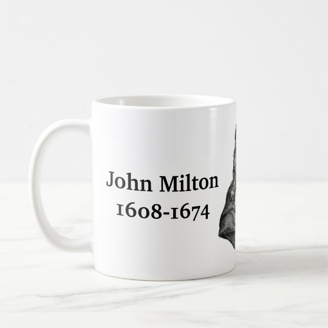 Mug John Milton cite des livres (Gauche)