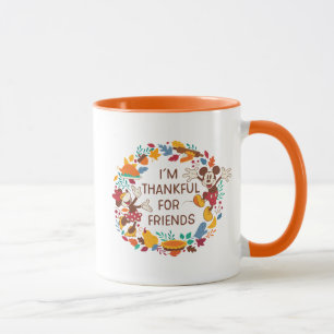Mug Joie d'action de grâce avec Mickey et Minnie
