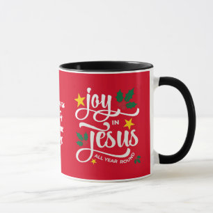 Mug JOIE EN JÉSUS Nom de famille Noël chrétien