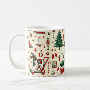 Mug Joie Jouets Vintages Noël Arbre Cheval