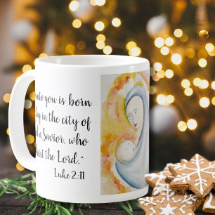 Mug Joie religieuse au monde Écriture Noël