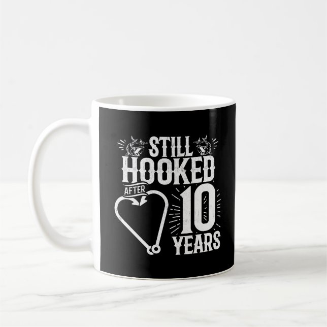 Mug Joli 10e Anniversaire de Mariage pour les Couples  (Gauche)