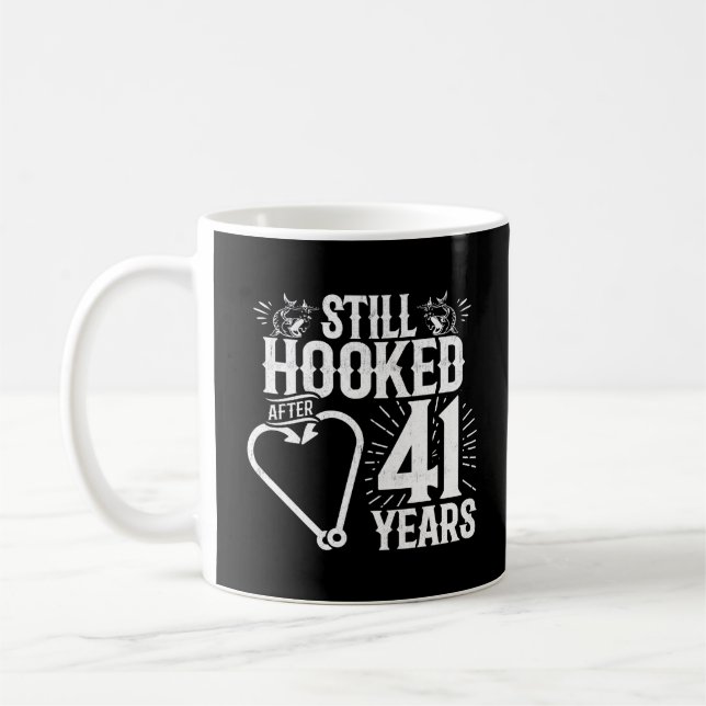 Mug Joli 41e Anniversaire de Mariage pour les Couples  (Gauche)