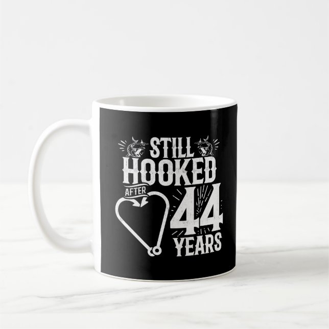 Mug Joli 44e Anniversaire de Mariage pour les couples  (Gauche)