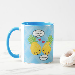 Mug Joli ananas Tropical Pina Colada Romantique
