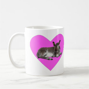 Mug Joli âne chocolat bébé poulain dormant