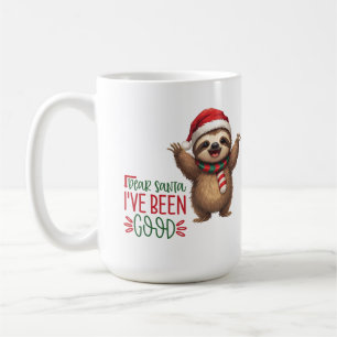 Mug Joli animal de Noël avec un chapeau de Père Noël