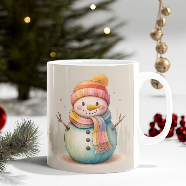 Mug Joli Bonhomme de Neige Laissez Tomber la Neige (Créateur téléchargé)