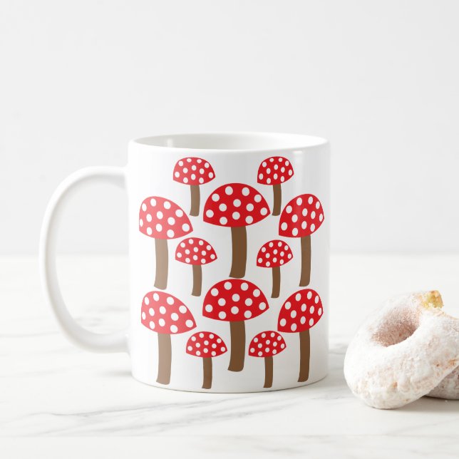 Mug Joli Champignon Rouge  (Avec donut)