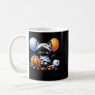 Mug Joli chat noir d'Halloween Citrouille Friandise ou